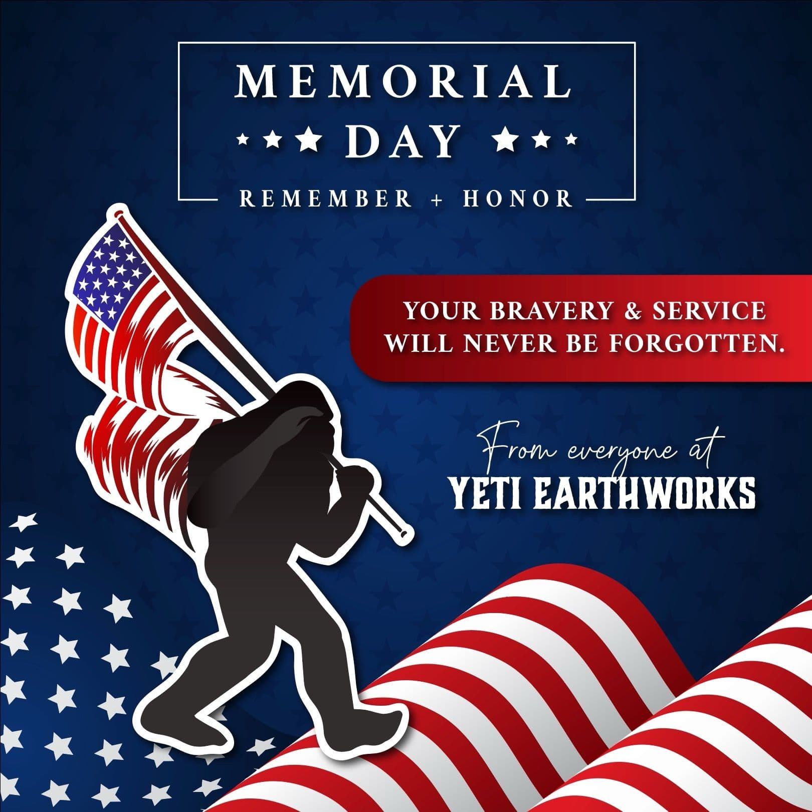 Honoring Heroes at Yeti Earthworks on Memorial Day image